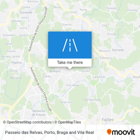 Passeio das Relvas mapa