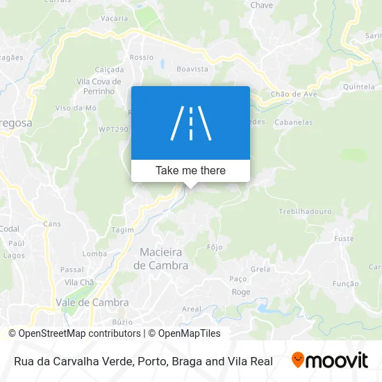 Rua da Carvalha Verde map