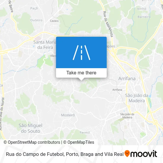 Rua do Campo de Futebol map