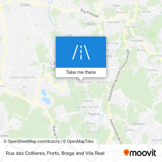 Rua das Colheres map