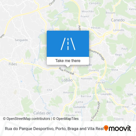 Rua do Parque Desportivo mapa