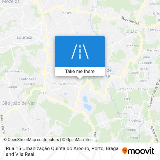 Rua 15 Urbanização Quinta do Areeiro map