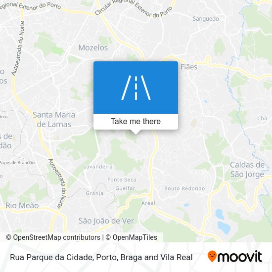 Rua Parque da Cidade mapa