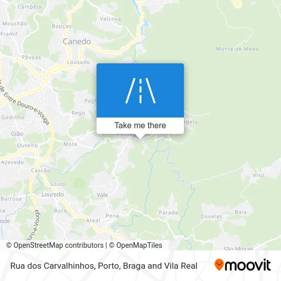Rua dos Carvalhinhos map