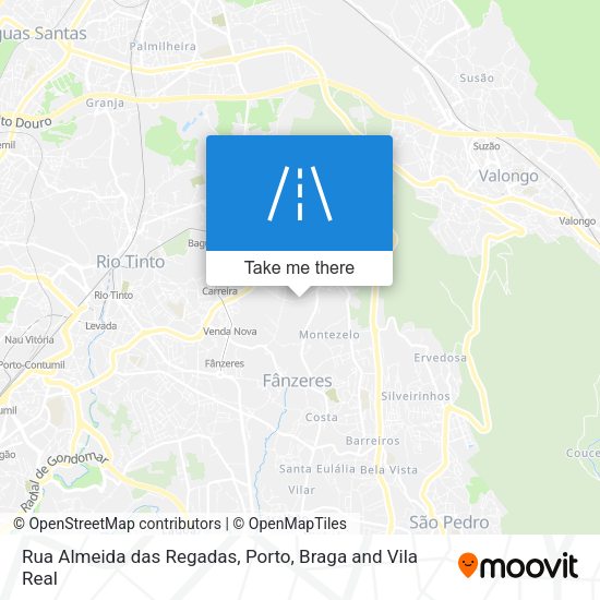 Rua Almeida das Regadas map