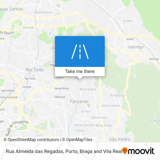 Rua Almeida das Regadas map