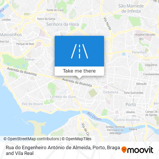 Rua do Engenheiro António de Almeida mapa