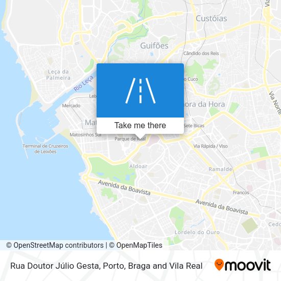Rua Doutor Júlio Gesta mapa