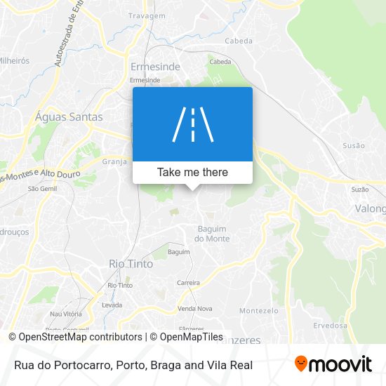 Rua do Portocarro mapa