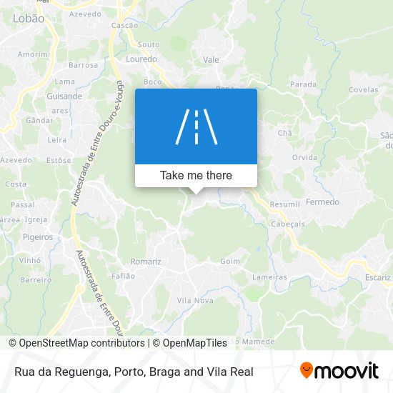 Rua da Reguenga map