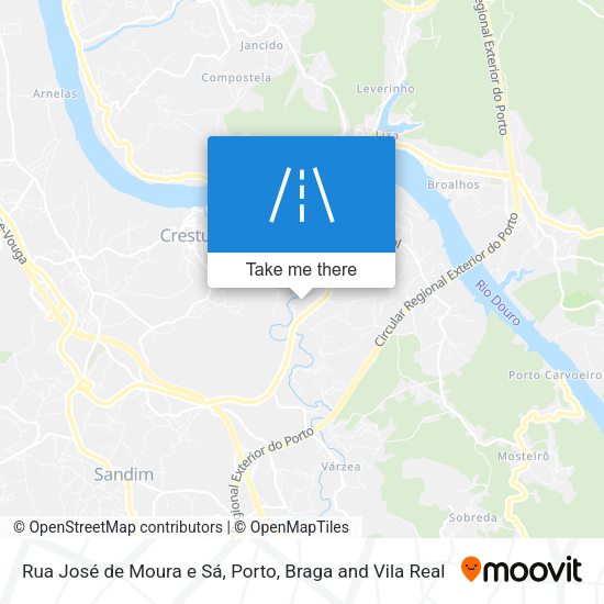 Rua José de Moura e Sá map