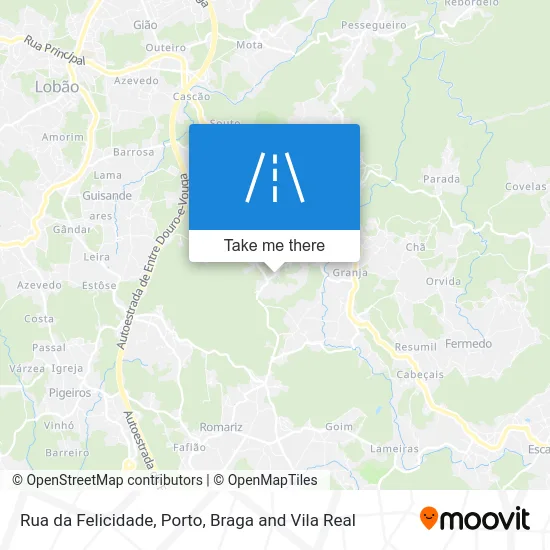Rua da Felicidade map