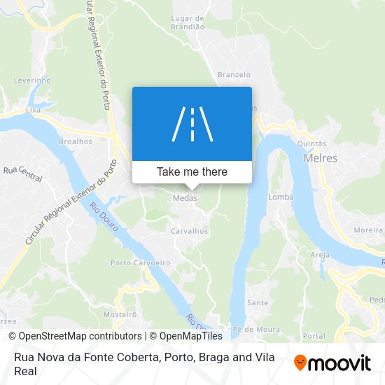 Rua Nova da Fonte Coberta mapa