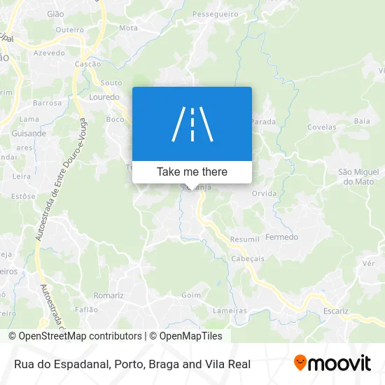 Rua do Espadanal map