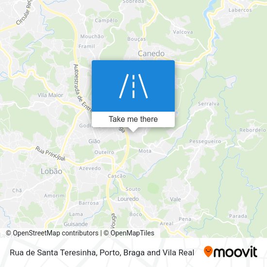 Rua de Santa Teresinha mapa