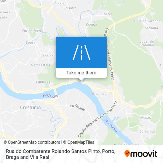 Rua do Combatente Rolando Santos Pinto map