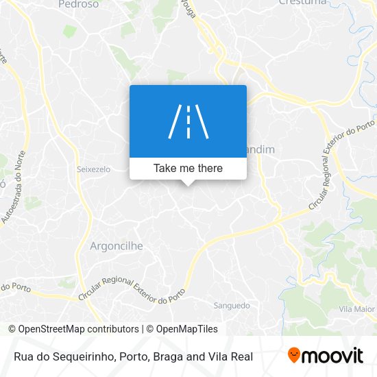 Rua do Sequeirinho mapa