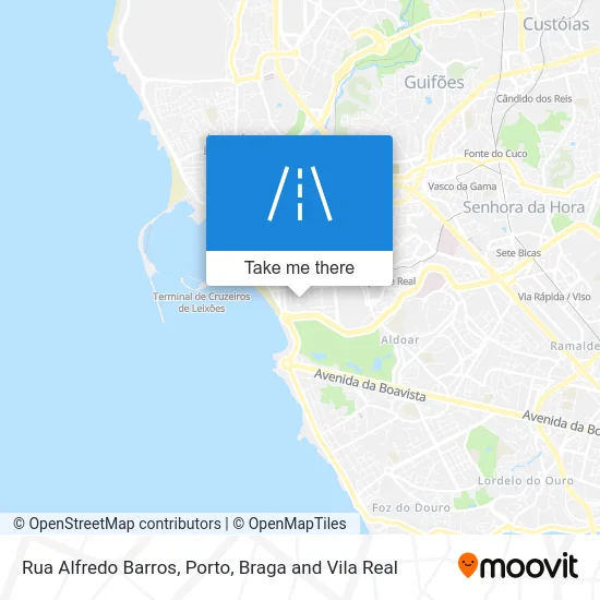 Rua Alfredo Barros map