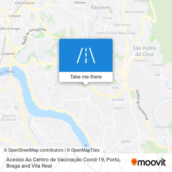Acesso Ao Centro de Vacinação Covid-19 map
