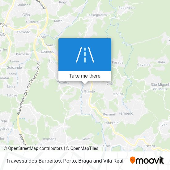 Travessa dos Barbeitos mapa