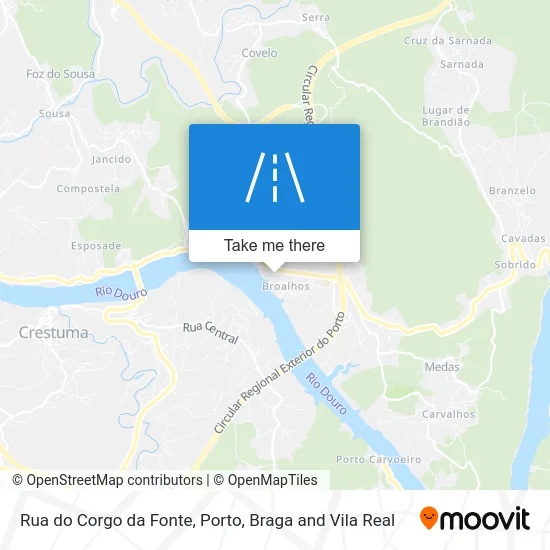 Rua do Corgo da Fonte map