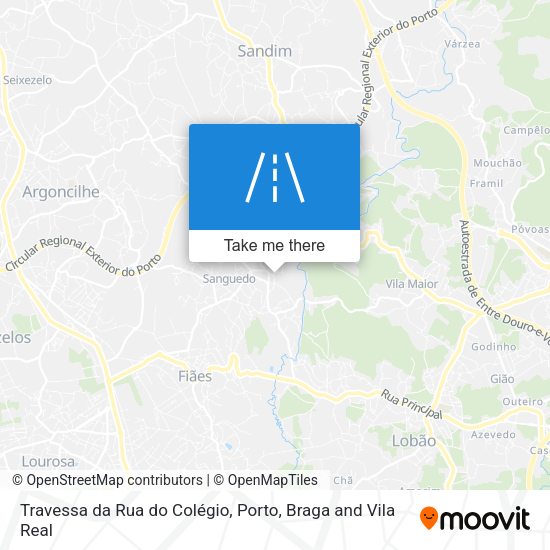 Travessa da Rua do Colégio mapa