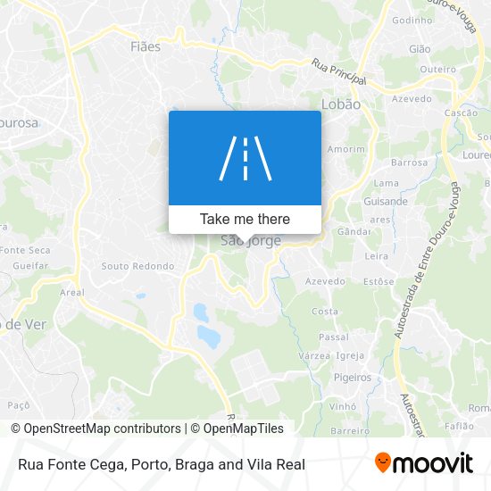 Rua Fonte Cega mapa