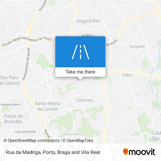 Rua da Madriga map