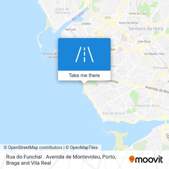 Rua do Funchal . Avenida de Montevideu mapa