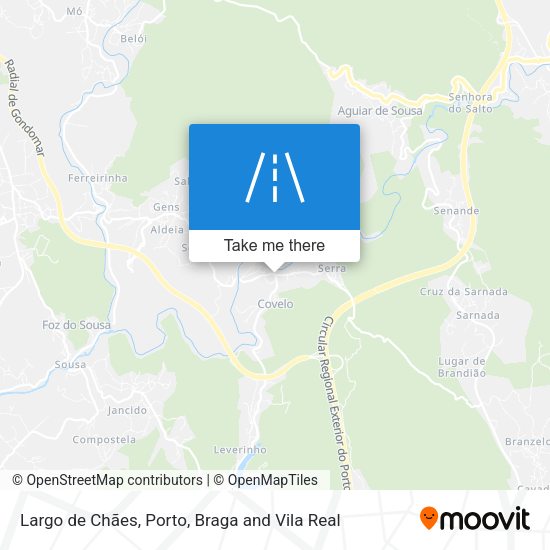 Largo de Chães mapa