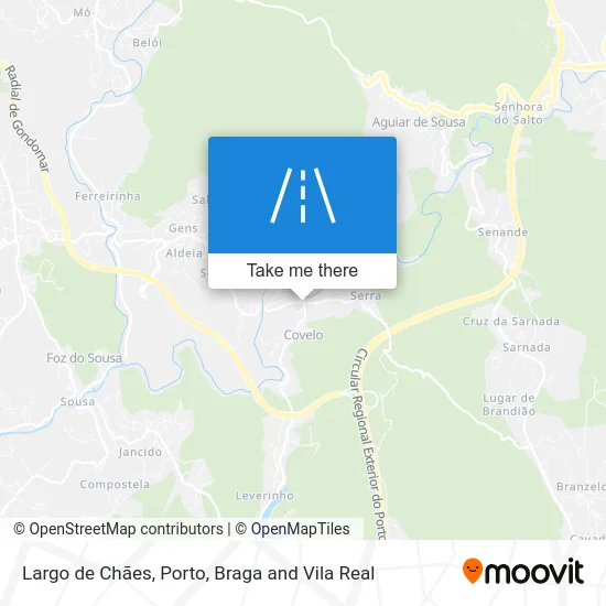 Largo de Chães map