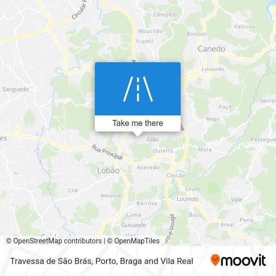 Travessa de São Brás mapa