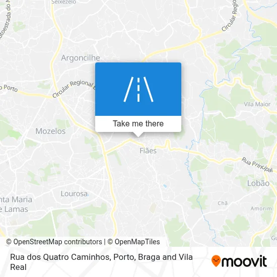 Rua dos Quatro Caminhos map