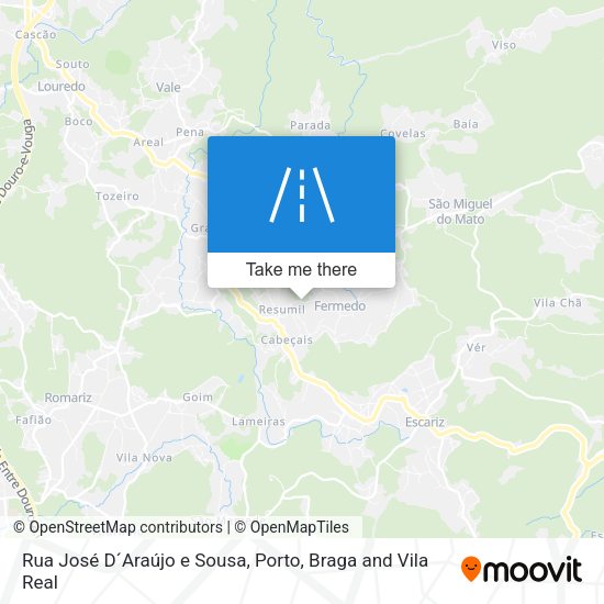 Rua José D´Araújo e Sousa mapa