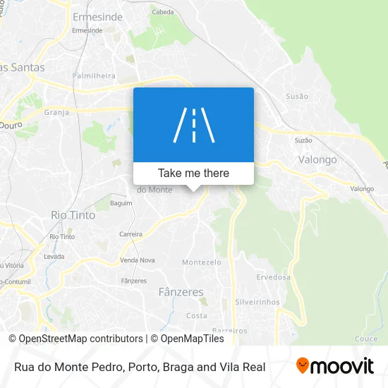 Rua do Monte Pedro map