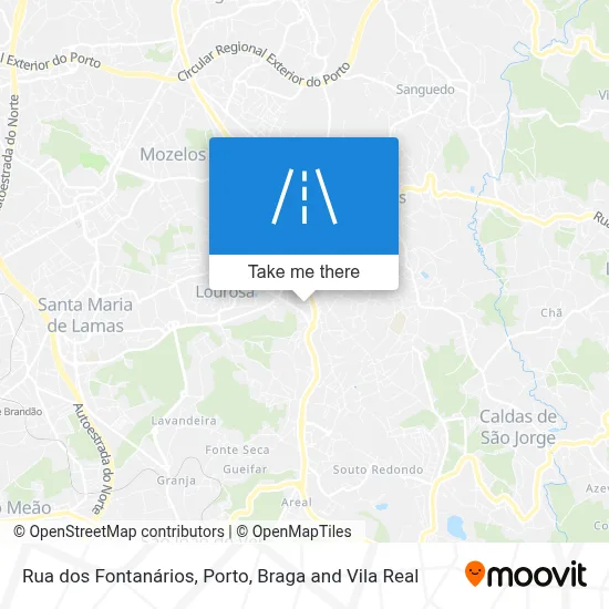 Rua dos Fontanários map