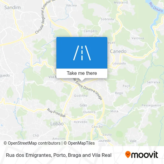 Rua dos Emigrantes map