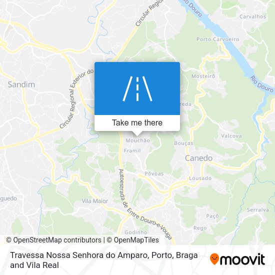 Travessa Nossa Senhora do Amparo mapa