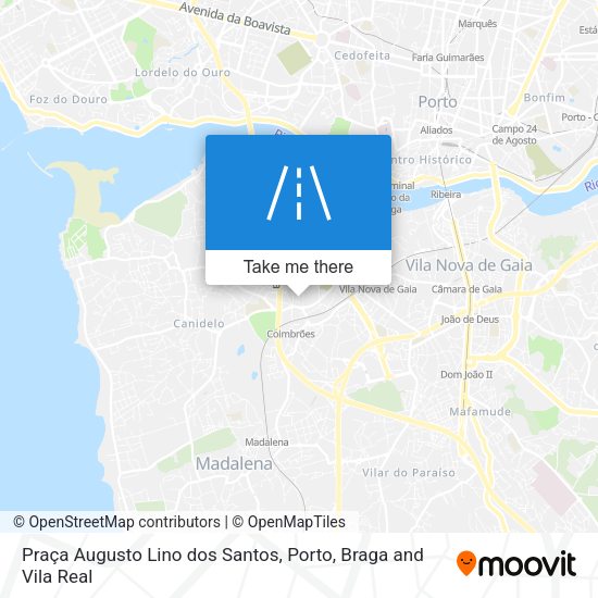 Praça Augusto Lino dos Santos mapa