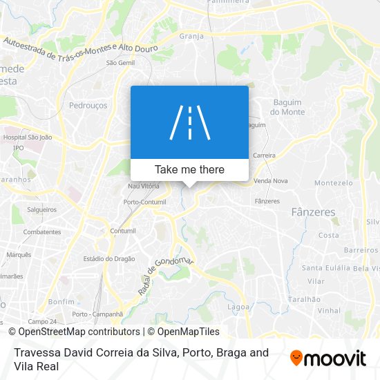 Travessa David Correia da Silva map