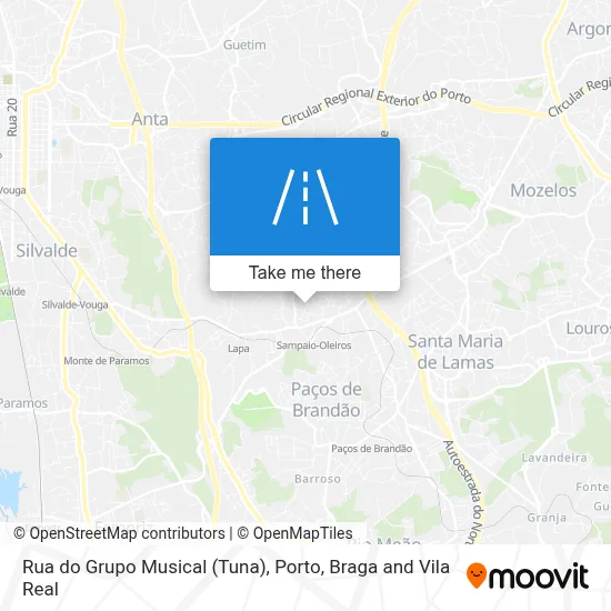 Rua do Grupo Musical (Tuna) map