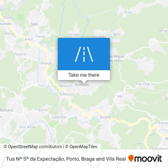 Tua Nª Sª da Expectação map