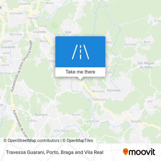 Travessa Guarani mapa