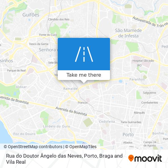 Rua do Doutor Ângelo das Neves map