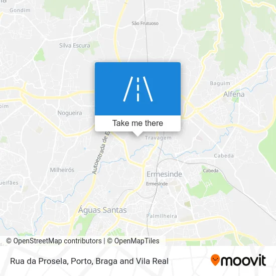 Rua da Prosela map