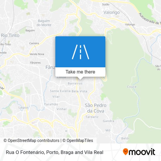 Rua O Fontenário mapa
