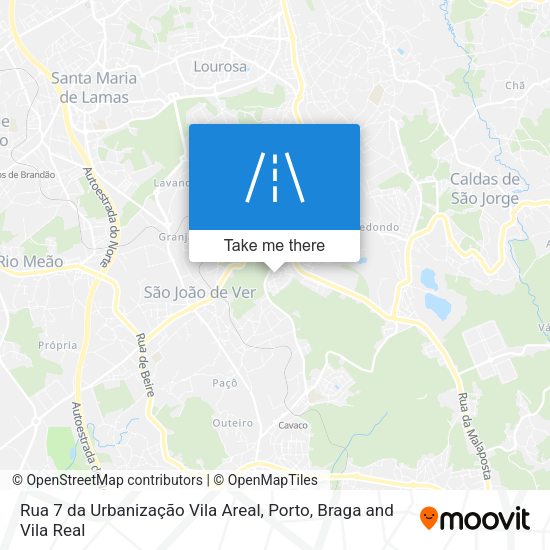 Rua 7 da Urbanização Vila Areal map
