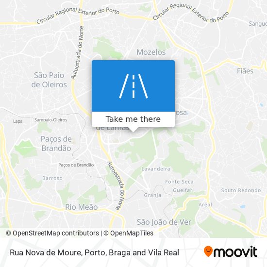 Rua Nova de Moure map