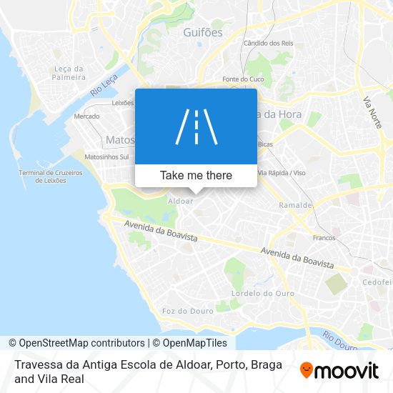 Travessa da Antiga Escola de Aldoar map