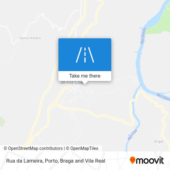 Rua da Lameira mapa